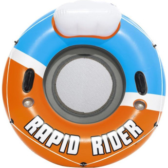 Надувной круг-кресло BESTWAY RAPID RIDER 135см с ручками и подстакаником, до 90кг
